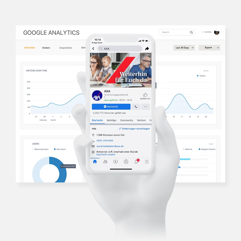 google analytics dashboard axa