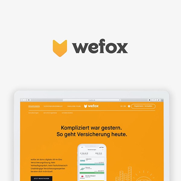 Referenzen Wefox 2 ui design